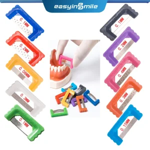 Easyinsmile Ortodontico Stripping IPR Kit Dentale Strisce di Riduzione Interproximale Smalto Dente Smalto Ridurre Sega Seghettata