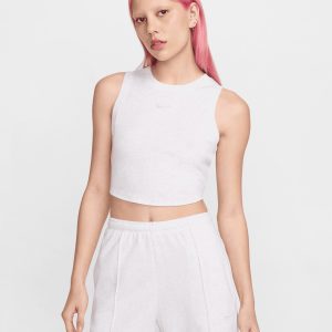 Nike Cost Crop Small Logo Essentials W – Canotta – Donna – Grigio