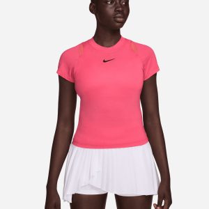 Nike Advantage W – T-shirt Tennis – Donna – Rosa