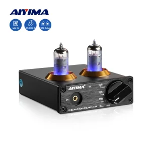 AIYIMA Tubo T3 HiFi Preamplificatore Scheda Audio Tubo A Vuoto 6A2 Preamplificatore Fono Preamplificatore Fonografo Amplificatore Audio di Potenza FAI DA TE