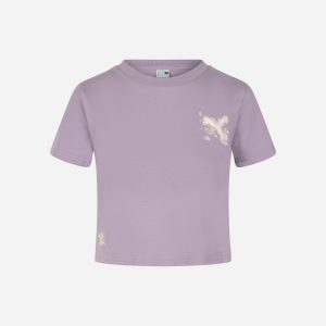 Puma Crop Brand Love W – T-shirt – Donna – Lilla