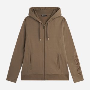 Freddy Logo Embroidery W – Felpa – Donna – Beige