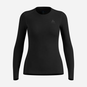 Odlo Merino 200 W – Maglia Intimo Tecnico – Donna – Nero