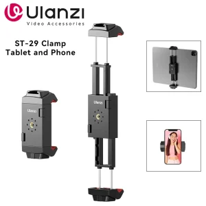 Supporto per treppiede Ulanzi ST-29 universale per Tablet e porta telefono con supporto per scarpa fredda scatto orizzontale e verticale