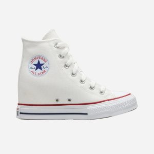 Converse Chuck Taylor All Star Wedge High W – Scarpe Sneakers – Donna – Bianco