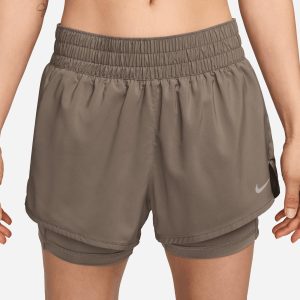 Nike Dri Fit 2in1 W – Short Training – Donna – Marrone