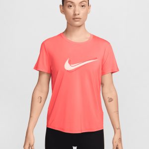 Nike Swoosh Dri Fit W – T-shirt Running – Donna – Rosa