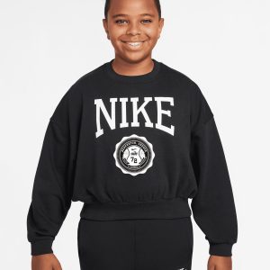 Nike Crop Varsity Jr – Felpa – Nero