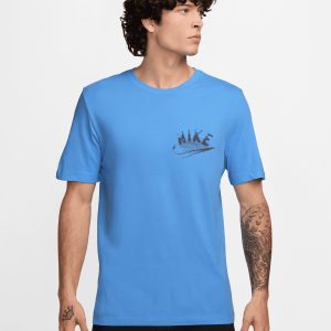 Nike Dri Fit Big Logo M – T-shirt Training – Uomo – Azzurro