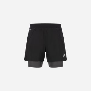 Asics Road 2in1 5in M – Short Running – Uomo – Nero
