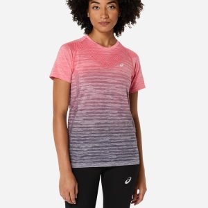 Asics Seamless W – T-shirt Running – Donna – Grigio