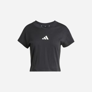 Adidas Crop W – T-shirt – Donna – Nero