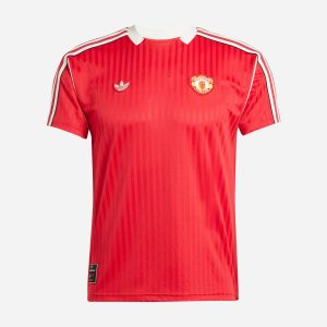 Adidas Manchester United Fc Icon Og M – Abbigliamento Calcio Ufficiale – Uomo – Rosso