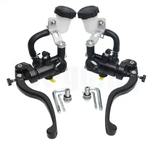 PX1 Moto Pompa Freno Leva Frizione Idraulica 17.5 Pistone 22mm Universale per Cafe Racer Aprilia cb1000r Adelin