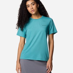 Columbia Wild Springs W – T-shirt – Donna – Blu