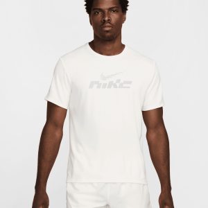 Nike Dri Fit Uv Miler M – T-shirt Running – Uomo – Giallo