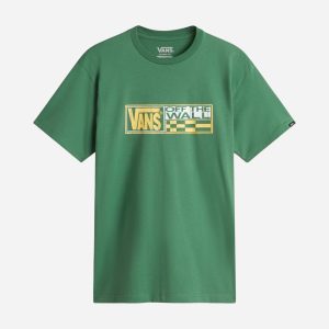 Vans Stretch Logo Check M – T-shirt – Uomo – Verde