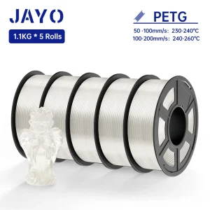 JAYO PETG/SILK/PLA PLUS/ABS/PLA filamento stampante 3D 1.75MM 5 rotoli/Set per la stampa FDM regalo fai da te in plastica per filamento penna 3D