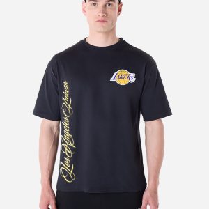 New Era Font Graphic Lakers M – Abbigliamento Basket – Uomo – Nero