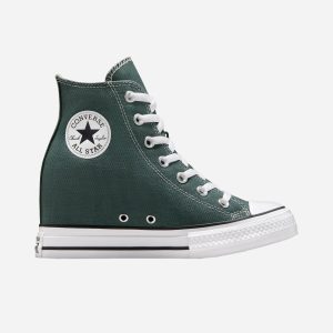 Converse Chuck Taylor All Star Wedge High W – Scarpe Sneakers – Donna – Verde