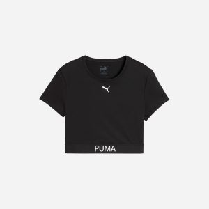 Puma Crop W – T-shirt Training – Donna – Nero