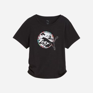 Puma Crop W – T-shirt Training – Donna – Nero