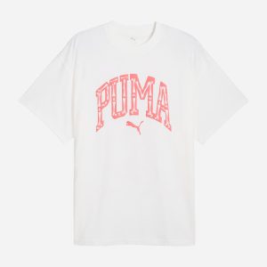 Puma Ancient Roars Puffprint M – T-shirt – Uomo – Bianco