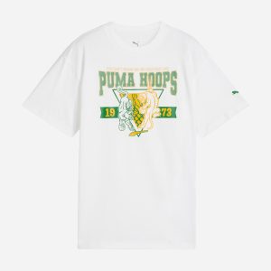Puma Hoops Jr – T-shirt – Bianco