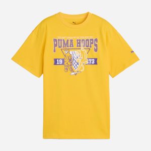 Puma Hoops Jr – T-shirt – Giallo