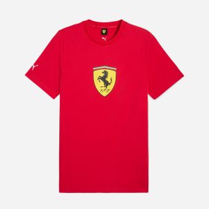 Puma Ferrari Colored Big Shield M – Fanwear – Uomo – Rosso