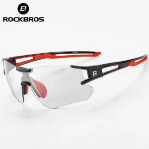 ROCKBROS occhiali da ciclismo fotocromatici UV400 occhiali da sole sportivi da bicicletta all’aperto occhiali da bici senza cornice occhiali tecnici