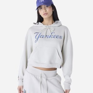New Era Crop Yankees W – Felpa – Donna – Beige
