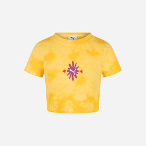 Puma Tie Dye Jr – T-shirt – Giallo