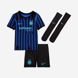 Nike Minikit Nike Inter 25-26 Home Stadium Jr – Abbigliamento Calcio Ufficiale – Color Mix
