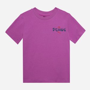 Puma Print Back Jr – T-shirt – Fucsia
