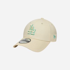New Era 9forty Mlb Team Outline Los Angeles – Cappellino – Beige