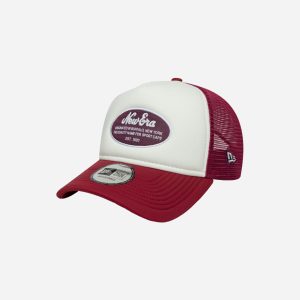 New Era 9forty Oval Foam Patch Trucker – Cappellino – Bianco