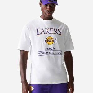New Era Team Lakers M – Maglia Basket – Uomo – Bianco