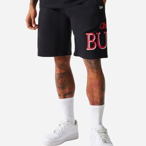New Era Graphic Chicago Bulls M – Pantaloncini Basket – Uomo – Nero