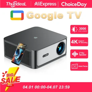 Proiettore ThundeaL 1080P WiFi HD TD98Pro con Licenza Ufficiale Google Android TV ATV TD98 Pro per Cinema e Teatro