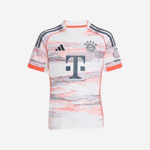 Adidas Bayern Monaco Away 25-26 Jr – Maglia Calcio Ufficiale – Bianco