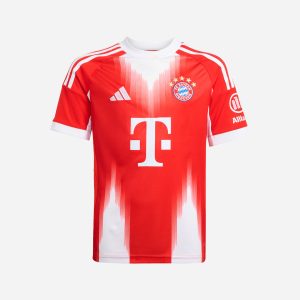 Adidas Bayern Monaco Home 25-26 Jr – Maglia Calcio Ufficiale – Rosso