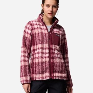 Columbia West Bend W – Felpa – Donna – Rosso