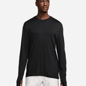 Nike Run Wool Ls M – Maglia Running – Uomo – Nero