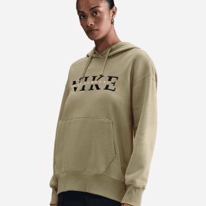 Nike Big Logo Phoenix W – Felpa – Donna – Beige