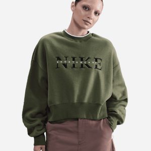 Nike Big Logo Phoenix W – Felpa – Donna – Verde