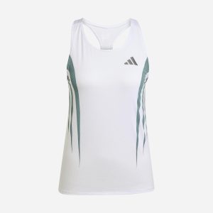 Adidas Adizero W – Canotta Running – Donna – Bianco