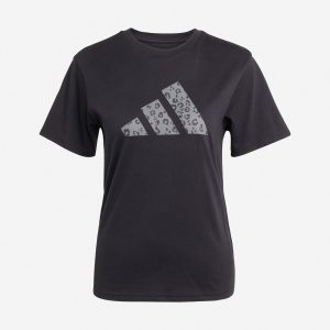 Adidas Big Logo Camou W – T-shirt – Donna – Nero