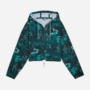 Puma Concept Printed W – Felpa Training – Donna – Verde