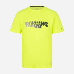 Asics Road Graphic M – T-shirt Running – Uomo – Giallo